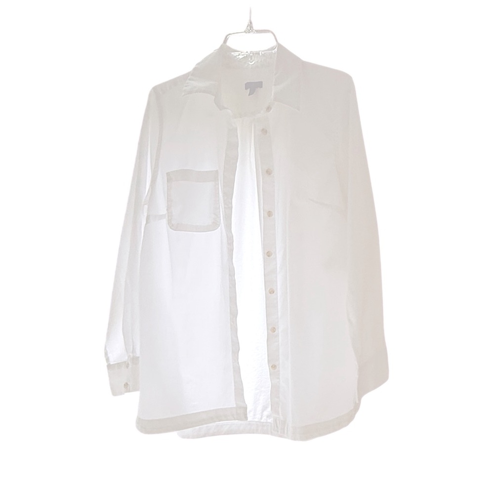 Talbots Sz LP White Blouse. Classic.